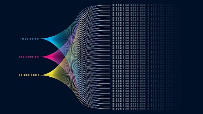 Free data science technology illustration