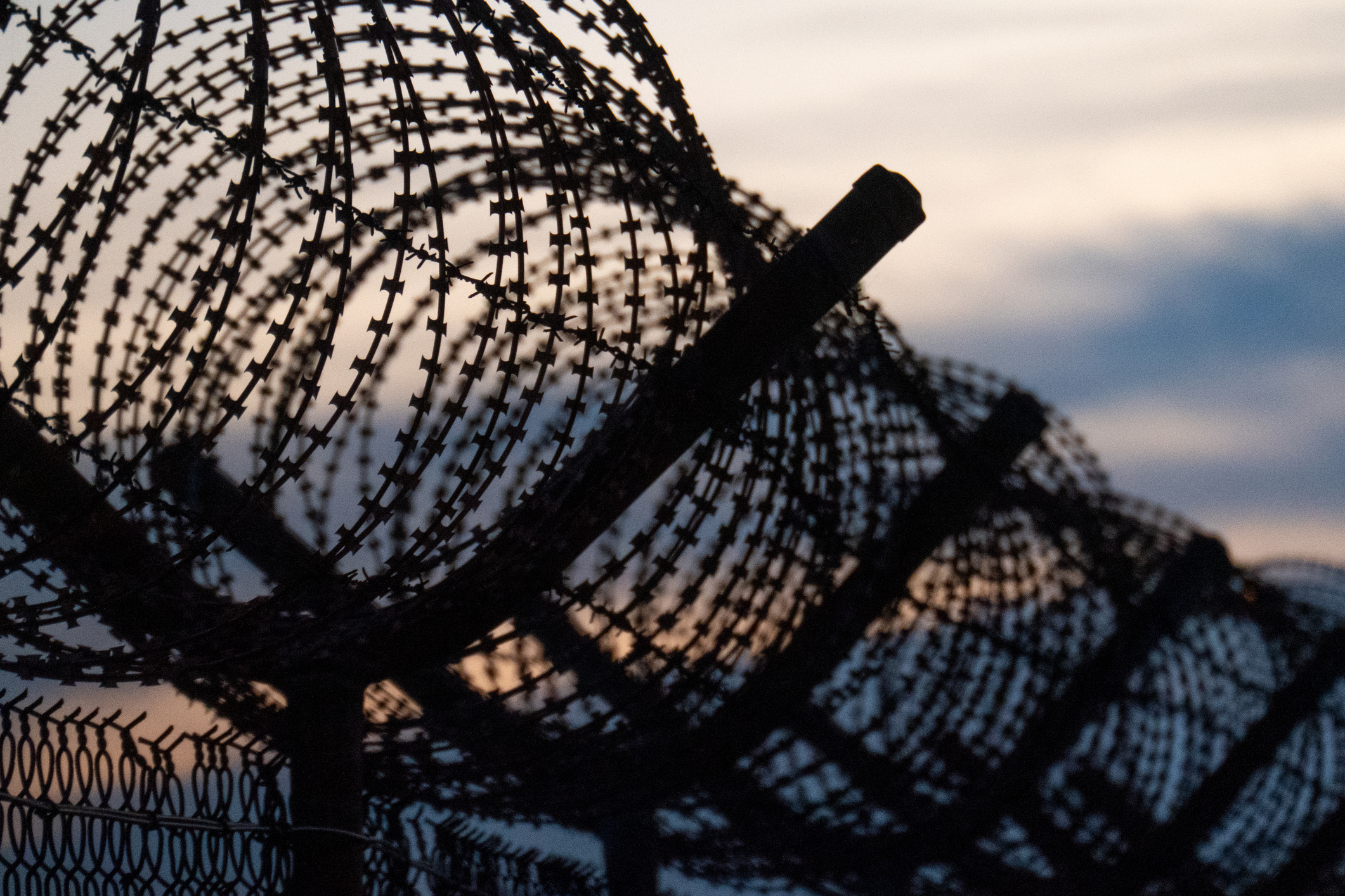 Summer Storm Security Fencing Razor wire, barbed wire