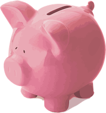 Free pig piggy bank pink vector