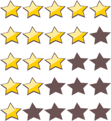 Free rating stars system vector