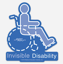 Invisible Disability Window Clings