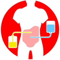 A person's body with a medical bag Description automatically generated