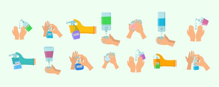 Soap, Antiseptic spray.