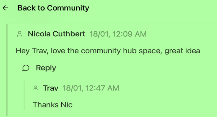 A Screenshot of Dialysis Health Tracker App user Comment.