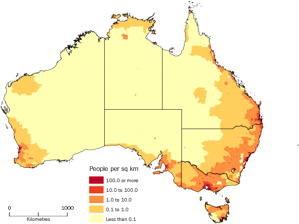 Australia population density