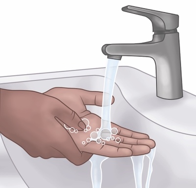 washing hands image