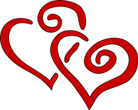 Free Hearts Two vector and picture