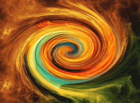 Free spiral universe space illustration
