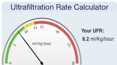 Ultrafiltration Rate Calculator