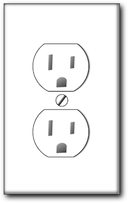 Free outlet sockets plug vector