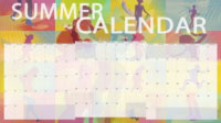 Summer calendar