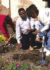 Family Gardening Together