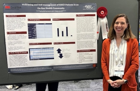 Renata Sledge, PhD, MSW, and Dori Schatell, MS received one of just four outstanding poster awards